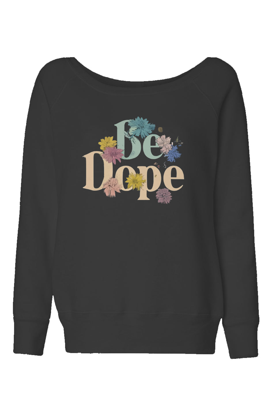 Womens Wide Neck Sweatshirt