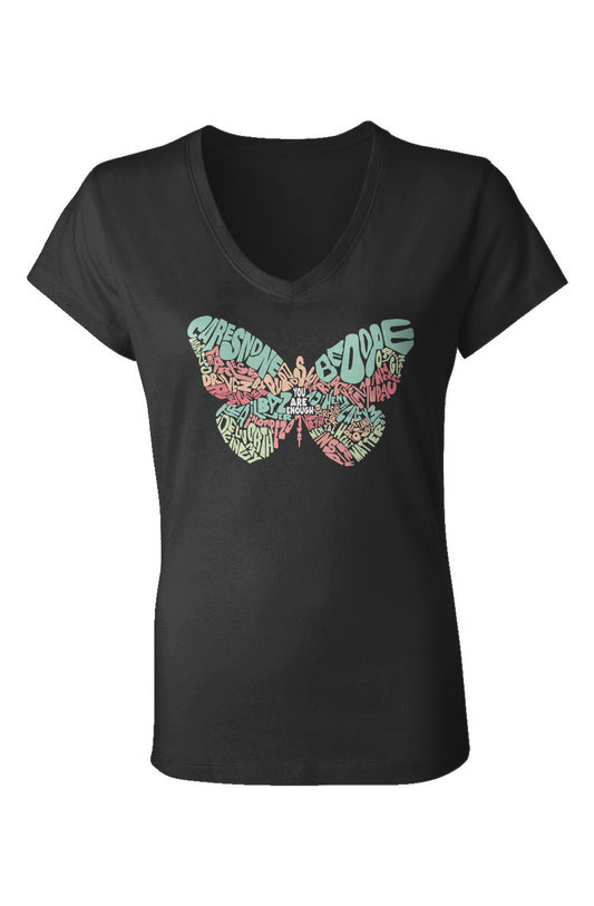 Ladies Jersey V-Neck T-Shirt