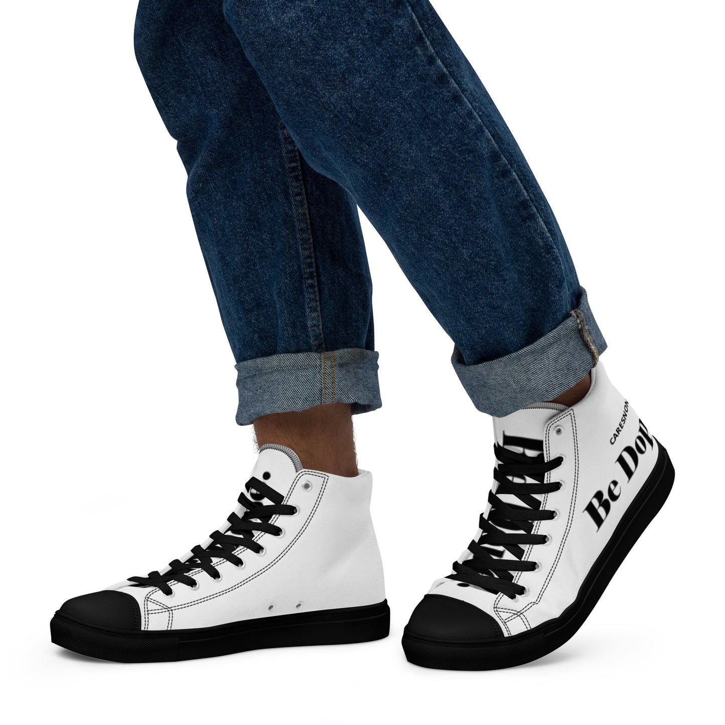 CARESNONE Be Dope - High Top Canvas Sneakers