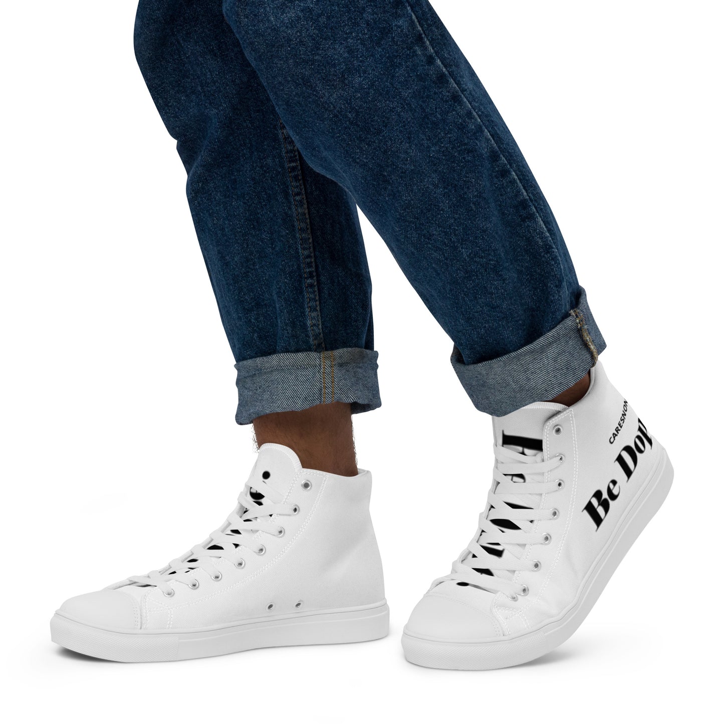 CARESNONE Be Dope - High Top Canvas Sneakers